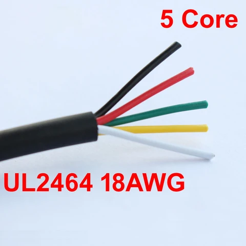 UL2464 28AWG 2 3 4 5 7 8 9 10-жильный кабель для USB мыши