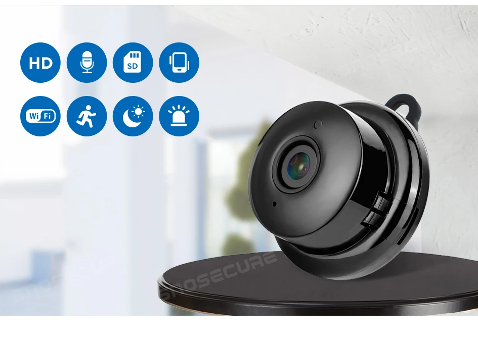 SNOSECURE умный дом 1080P Мини Wi-Fi Облачное хранилище IP камера беспроводная маленькая CCTV ночное видение Обнаружение движения двухстороннее аудио