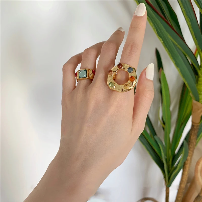 HUANZHI 2020 Новые французские винтажные барочные Кристаллы Красочные стразы полые