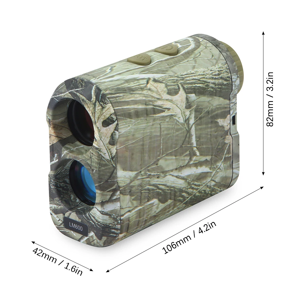 Монокуляр 600 м лазерный дальномер для гольфа 6X измеритель расстояния Измеритель