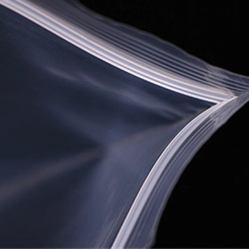 100Pcs Plastic Ziplock Bags Clear Food Storage Package Trinkets Packing Reclosable Vacuum Bag Thick Fresh bag | Дом и сад