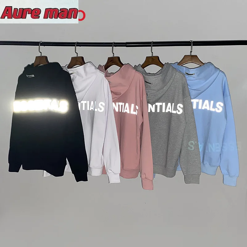 

Letter 3M Reflective High Street Hoodie Sweater Male and Female Couples Wear European and American Fashion Brand Sweater hoodies