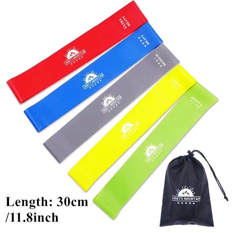 5PCS-30cm Фитнес резинки резинки для фитнеса резинка для фитнеса резинки для спорта фитнес резинка резинка для спорта фитнесс резинки эспандер фитнес 1,45 мм-0,45 мм спортивные резинки 6 уровня Эспандеры Пилатес эластичные - Цвет: 5PCS-30cm