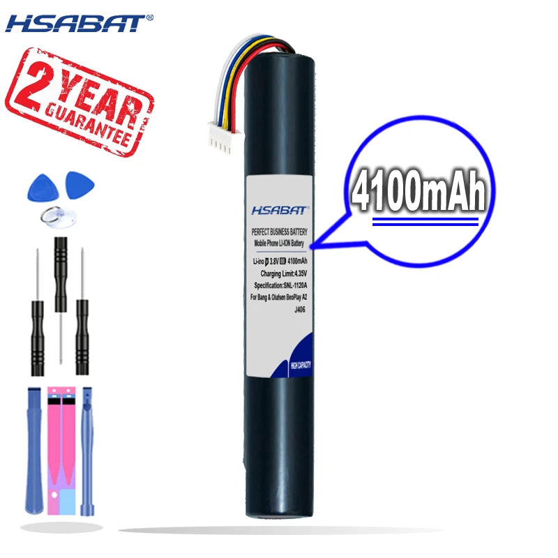 Новое поступление [HSABAT] 4100mAh J406 Сменный аккумулятор для B & O PLAY Bang Olufsen BeoPlay A2/Active/BeoLit