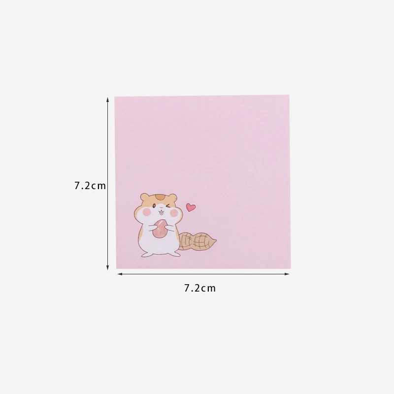 

1pack /lot Four Seasons White Bear Hamster Paper Memo Sticker Decoration Memo Pad DIY Diary Message Label Sticker Stationery