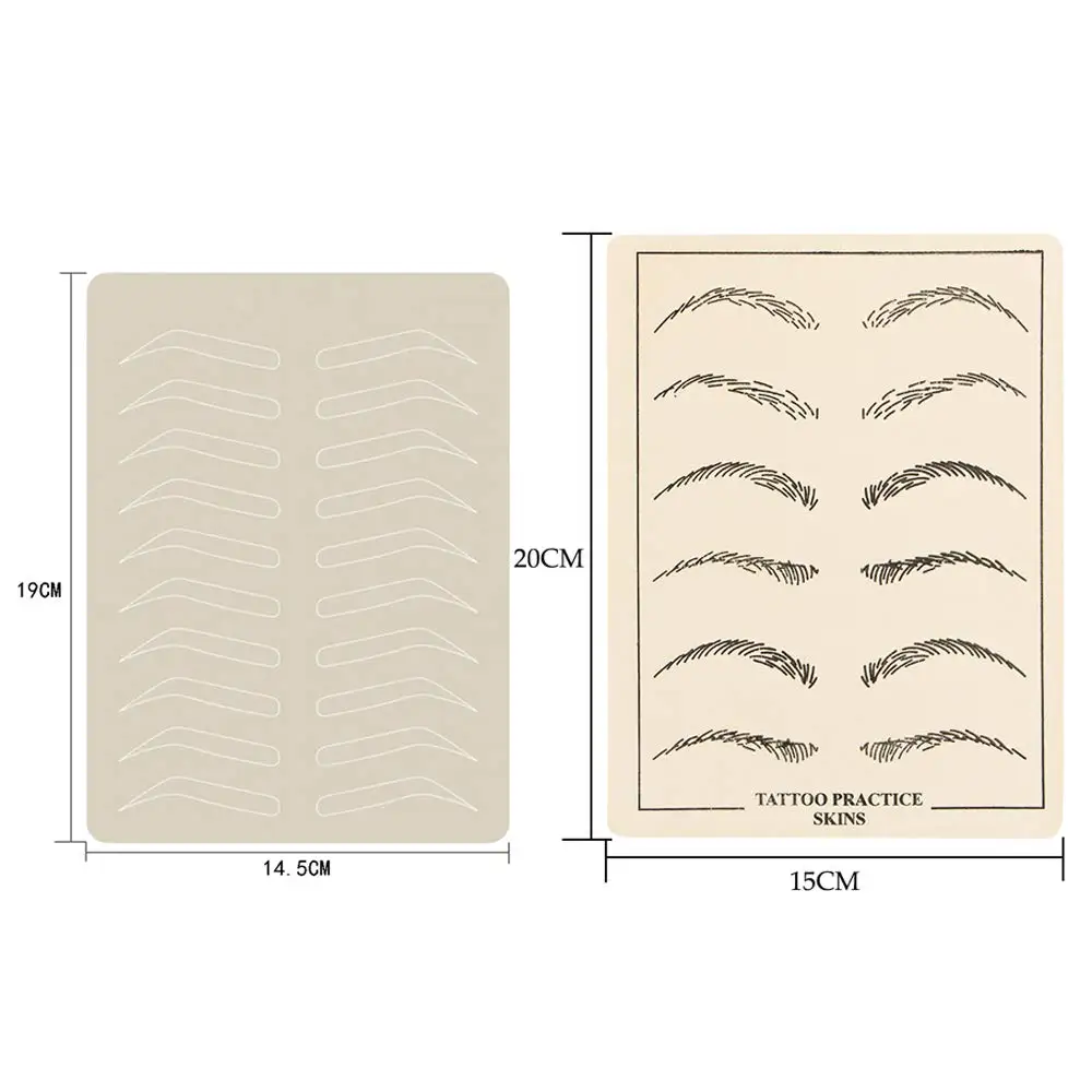 

Eyebrow Microblading Kit with Pigment Ink Cup Holder Blade Practice Skin Pencilfor Eyebrow Pencil Tattoo Permanent Makeup