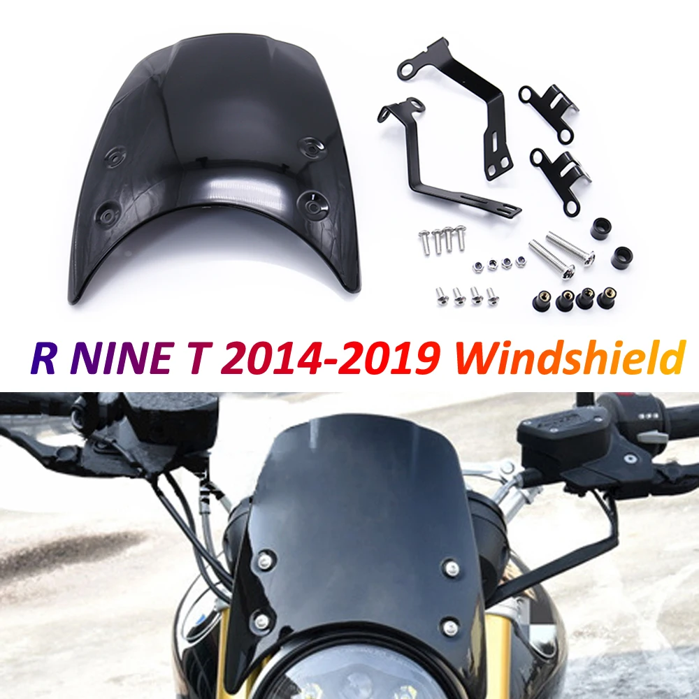 Motorcycle Deflector Suitable for BMW R NINE T R9T 2014 2015 2016 2017 2018 2019 2020 Air Windshield Custom Windscreen Fairing
