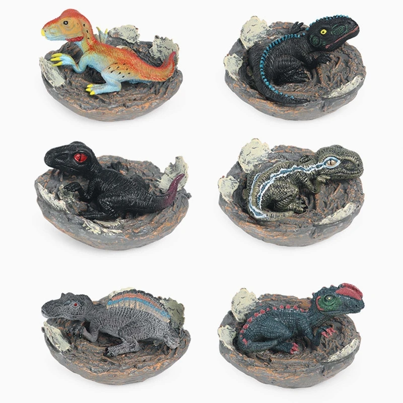 

6Pcs/Set Dinosaur Baby Action Figure Animals Model Simulation Dinosaur Children Educational Toys Room Decoration