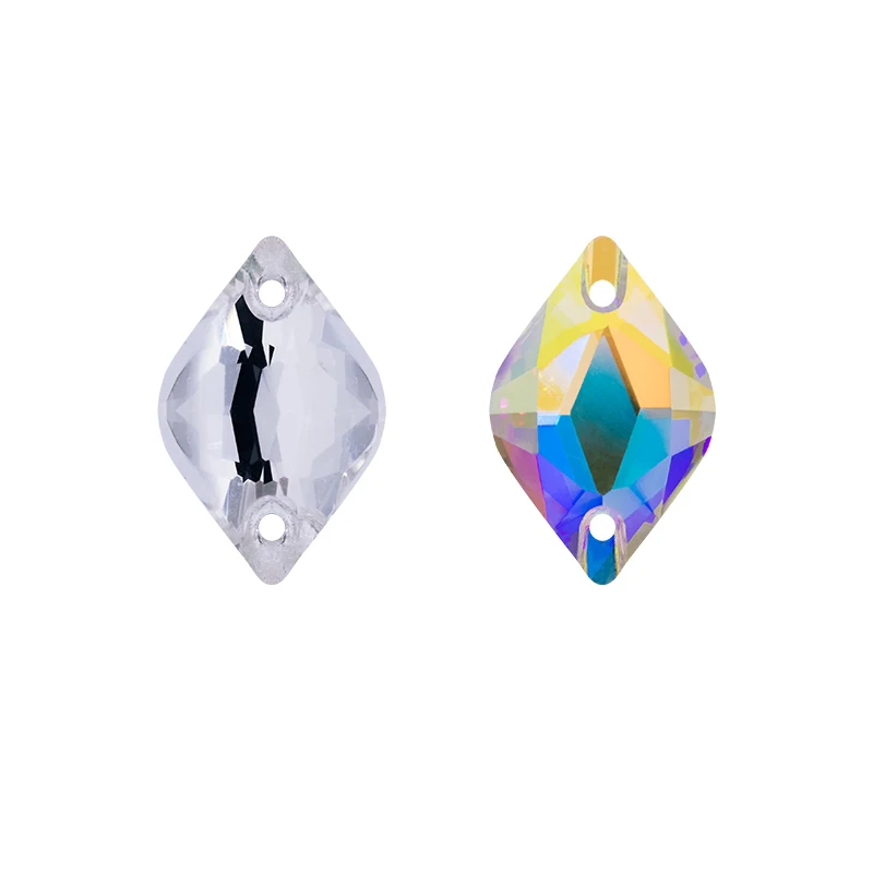 

XiChuan Top Lemon Shape Flatback Gem Bead Glass Crystal Sew On Rhinestone For Needlework DIY Clothing Accessories Jewelry Making