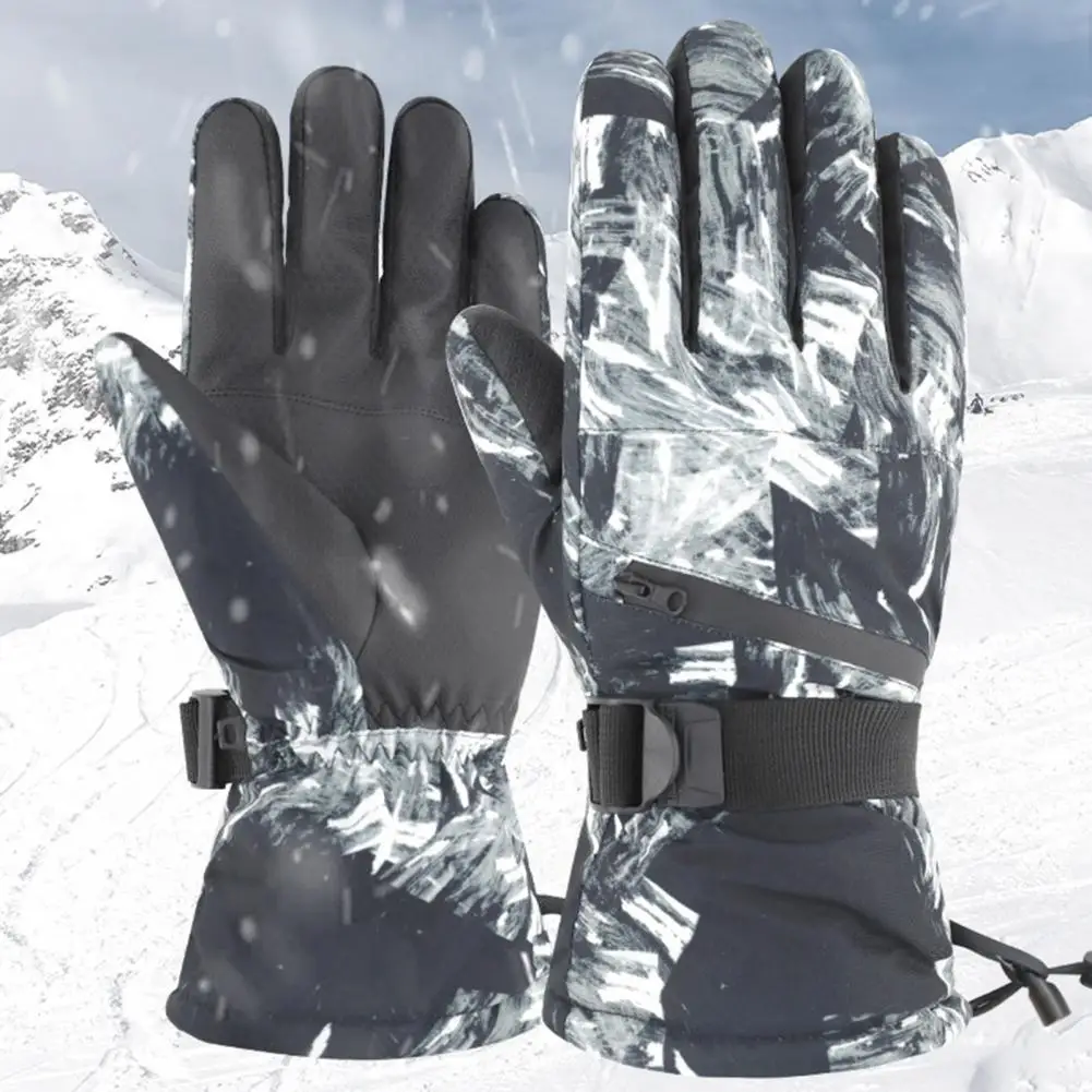 

Ski Gloves Wear-resistant Breathable Sensitive Windproof Warm Touchscreen Gloves for Ourdoor