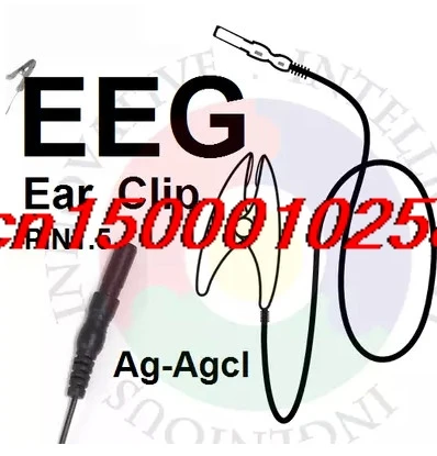FREE SHIPPING EEG brain electricity Ear clip Silver chloride ear clip electrode. It is suitable for OpenBCI brain module.