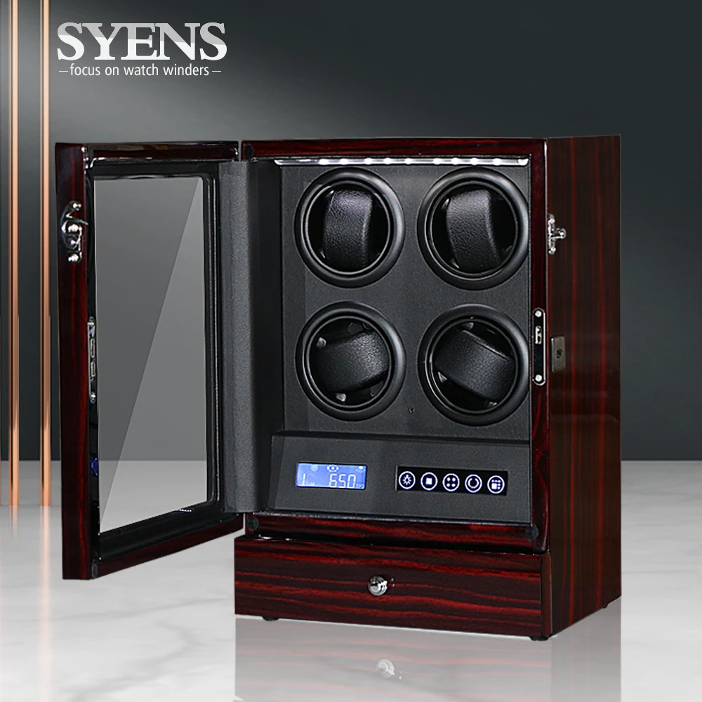 Роскошные часы winder 4 автоматические с коробкой сенсорным ЖК экраном/режимом TPD