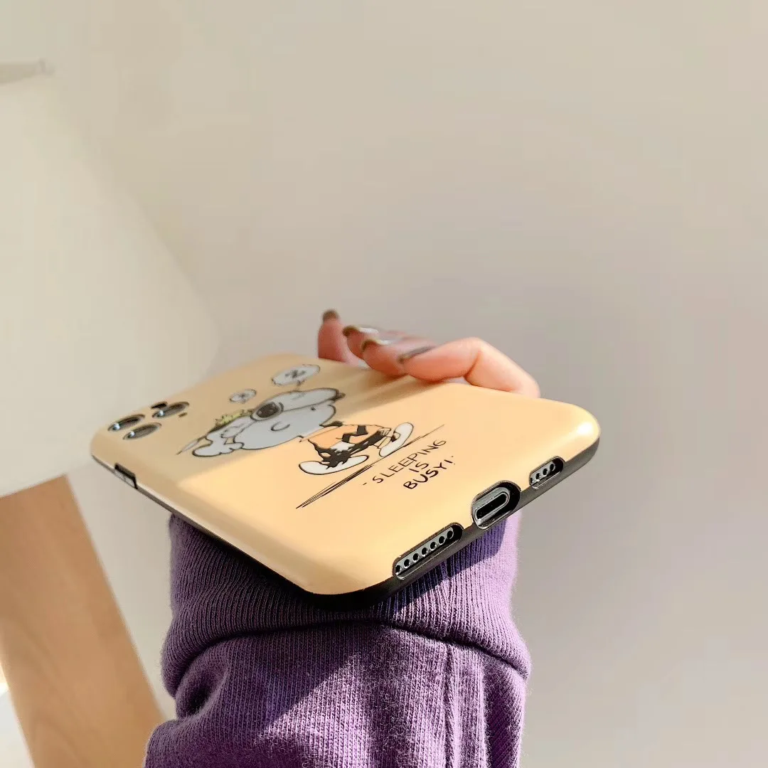 Забавный Милый мультяшный арахис Charlie Коричневый чехол для телефона iPhone 11 Pro X XS MAX