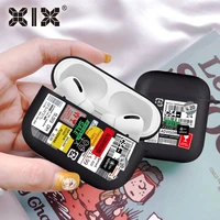 silicone cover for airpods 12 earphone travel label black soft protector fundas airpods pro case air pods charging box bags