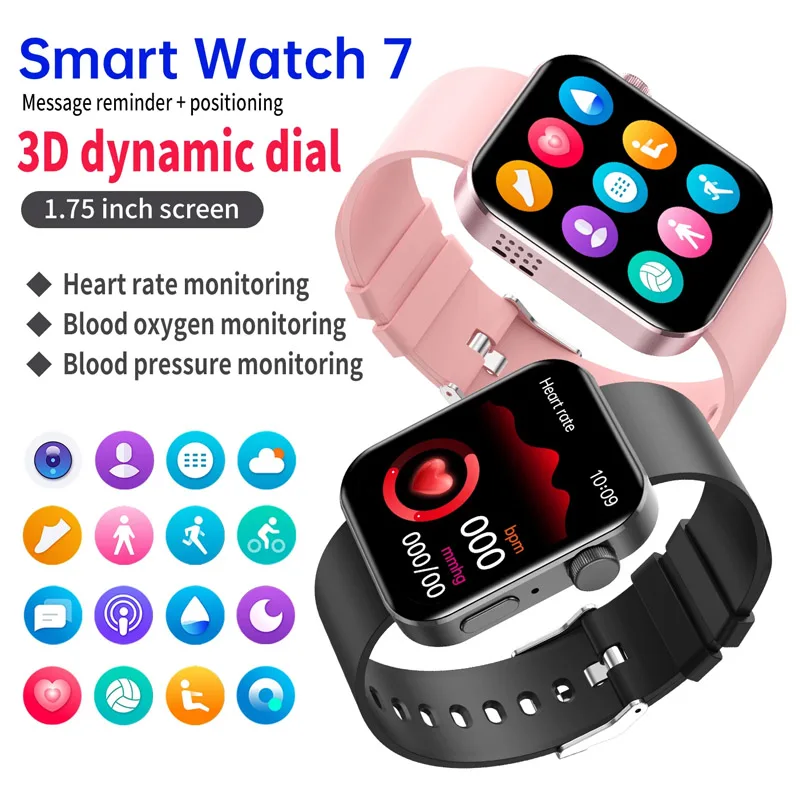 

Smart Watch NK20 смарт часы мужские женские умные часы мужские наручные цифровые электронные 1.75 дюйма Bluetooth вызов Siri фитнес браслет smartwatch IWO для Apple ...
