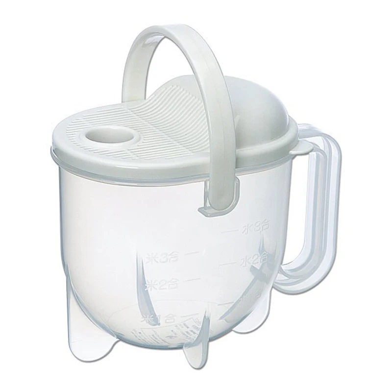 Творческий промывка риса устройство Пластик практических Hands free стирка дуршлаг