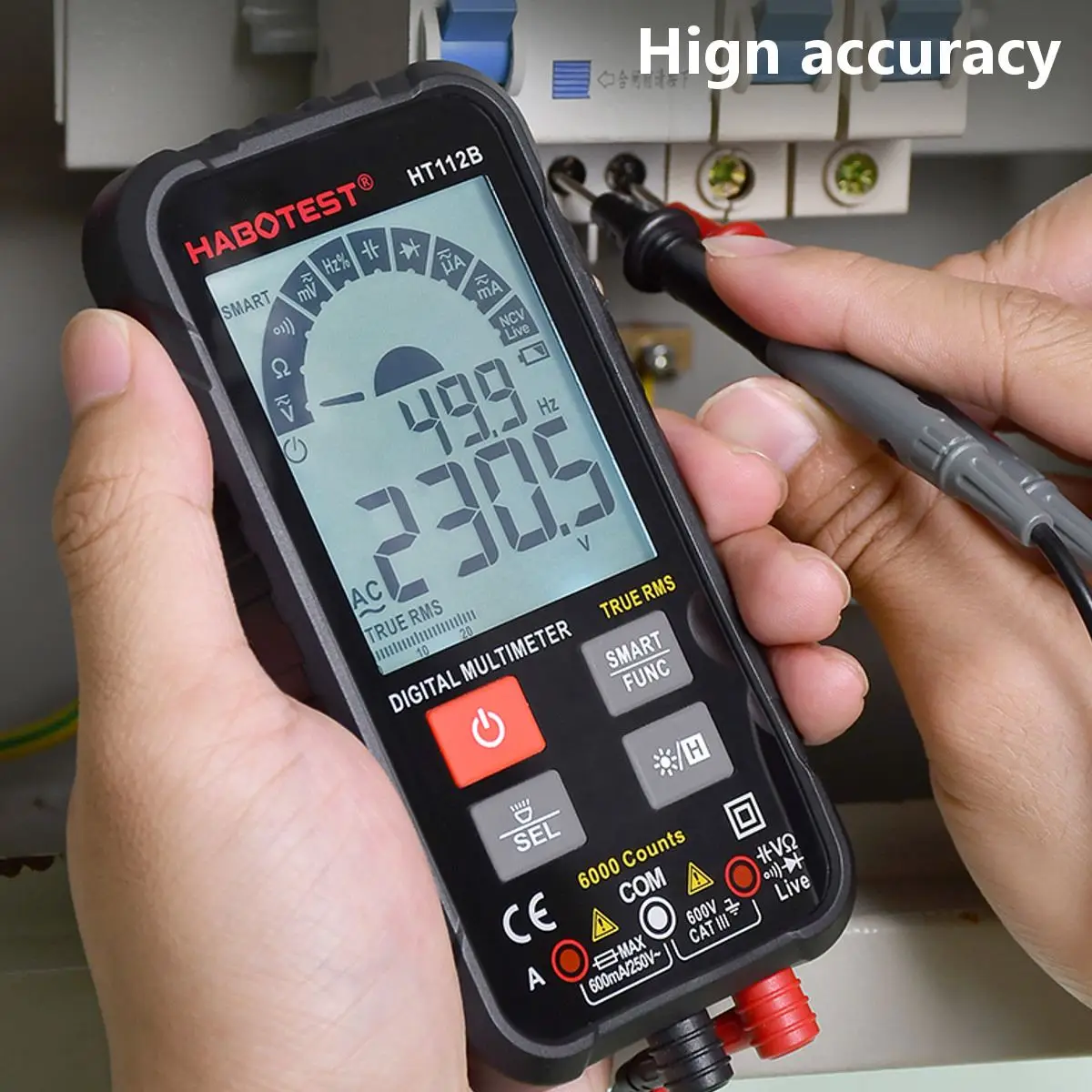 

Digital Multimeter 6000 Counts Analog Tester True RMS Professional Multimetro DIY Transistor Capacitor NCV Testers Diodes Meter