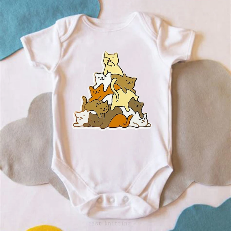 

DERMSPE Newborn Baby Boys Girls Jumpsuit Lovely Print Baby Cotton One Piece Bodysuit Cotton Kids Romper Clothes