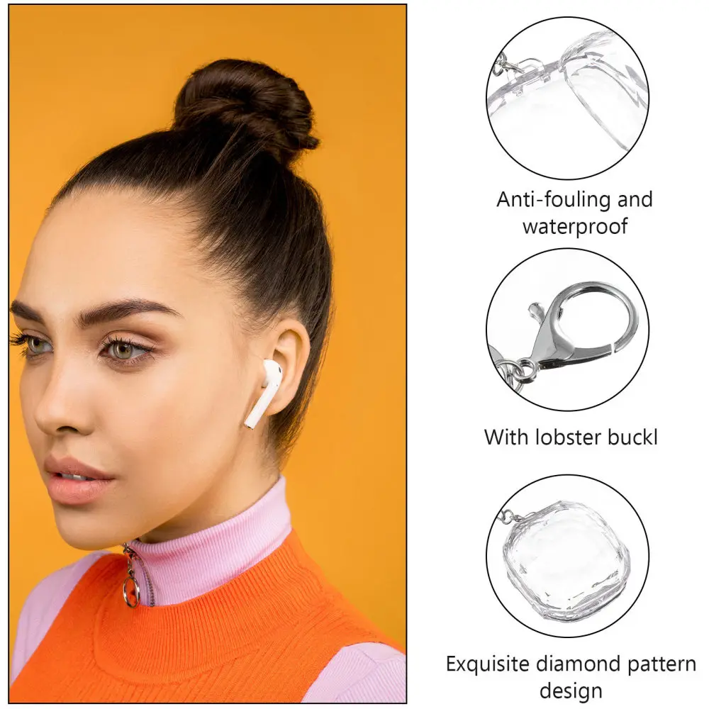 

Simple PC Earbuds Box Hard Earbuds Cover Compatile with Galaxy Buds Live Pro