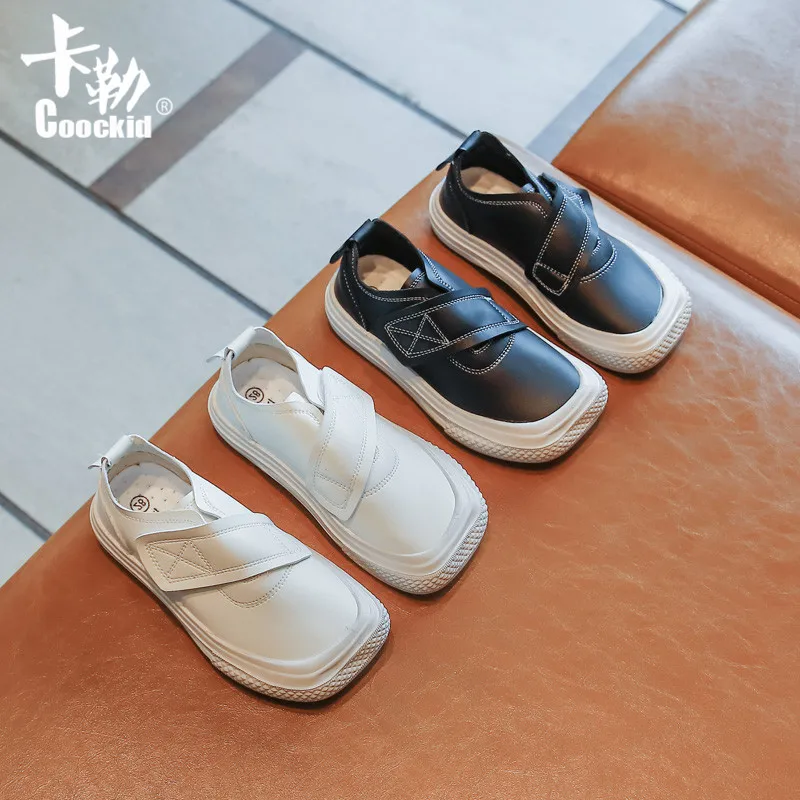

Children Casual Shoes for Girls Boys 2021 New Kids Square-toed Solid Color Single Shoes Baby Non-slip Shoes Fashion 26-36