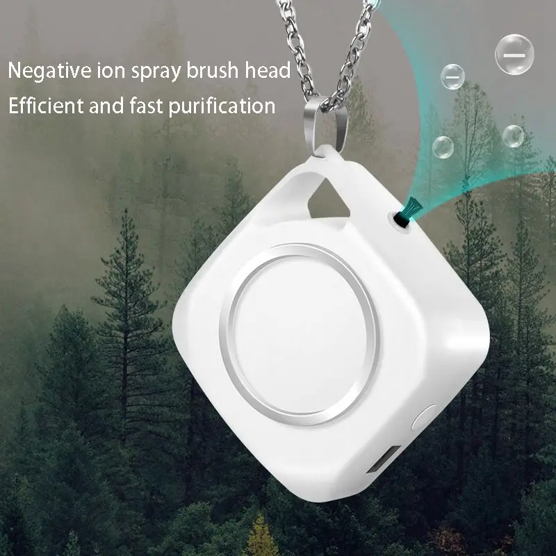 3x ожерелье очиститель воздуха портативный шею установленный автомобильный