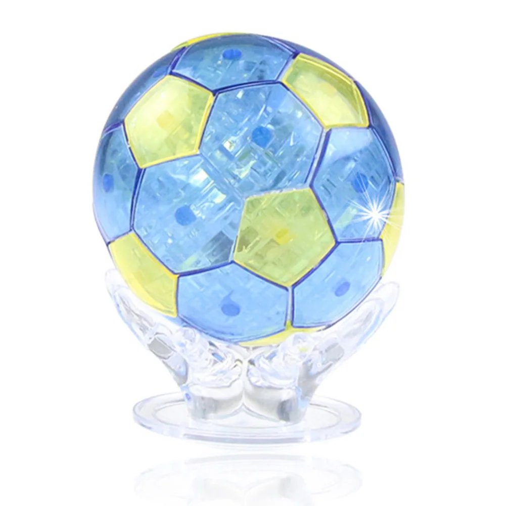 3D Crystal Puzzle Football Assembly Toy DIY Building Blocks Soccer Kid Educational Toys NSV775 | Игрушки и хобби