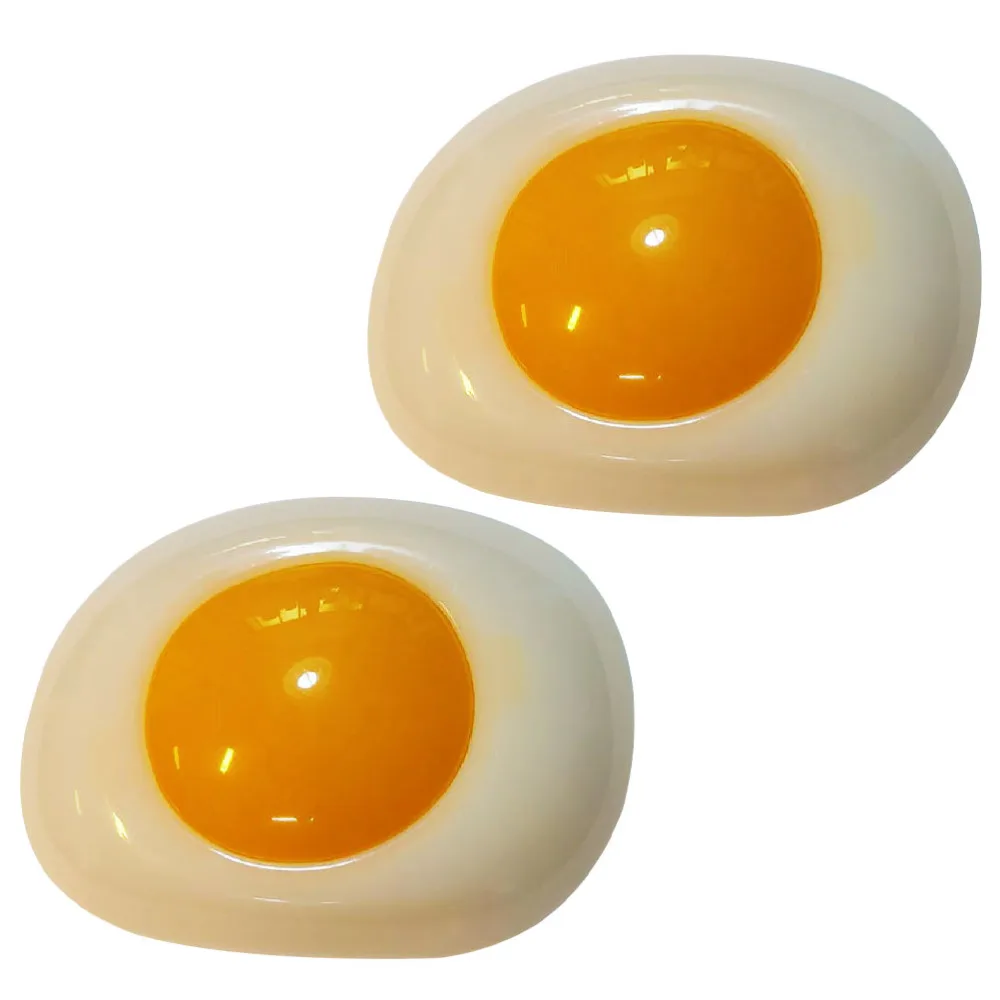 

2PCS Poached Egg Pat Light Lovely Small Night Light Decorative Pat Night Lamp