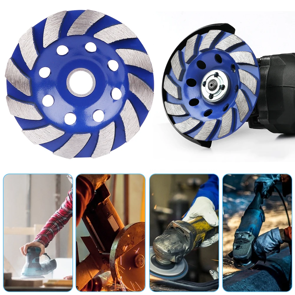 

Sharp Polish Angle Woodworking Grinding Wheel Helical Concrete Granite Stone Trim Plate Abrasive Tool Cutting Machine Accessory