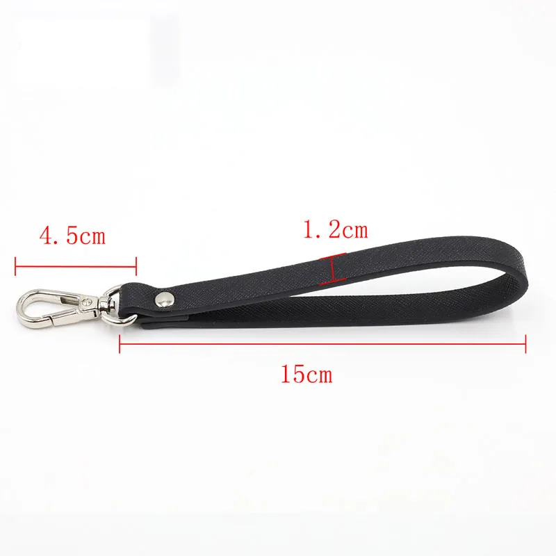 

High Quality Leather Bag Strap Non-Adjustable Chic Long Belt Detachable Handle Replacement Metal Buckle Crossbody Bag Accessory