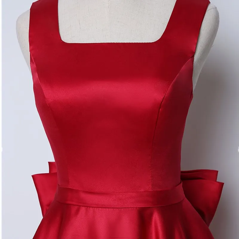 Ruthshen Светоотражающие короткое платье для выпускного вечера 2020 Дешевые бордовый