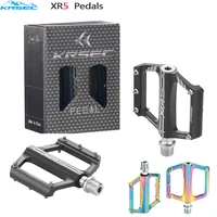 krsec mtb bicycle pedals ultralight cnc alloy seal bearing anti slip folding road mountain bike cleats pedal bicycle accessories