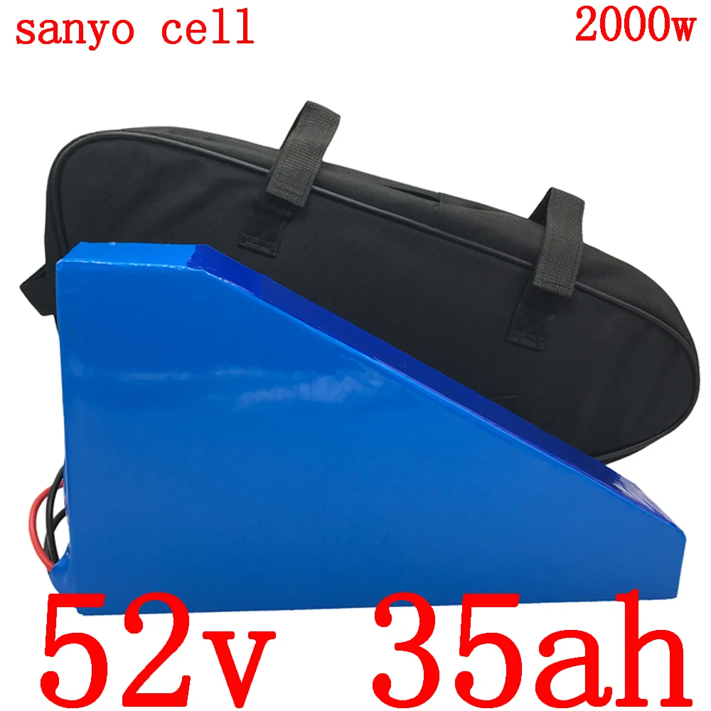 Free Duty 52V 14S Triangle Battery 20Ah 25Ah 30Ah 35Ah Ebike Lithium for 52V/48V 1000W 1500W 2000W E-Bike Motor kit | Спорт и