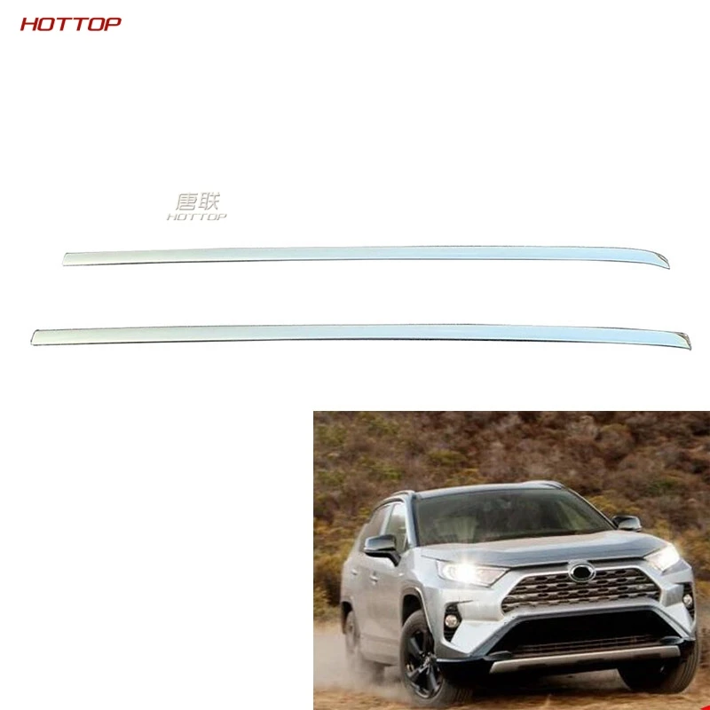 

Для Toyota RAV4 2019 5th автомобильный передний противотуманный светильник, накладка на лампу, внешний хромированный ABS декор, рамка для автомобиля, ...