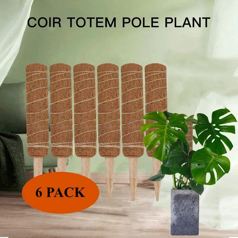 Coir Totem Pole Moss для Monstera Plant pers Ivy альпинизма в помещении на открытом воздухе растения