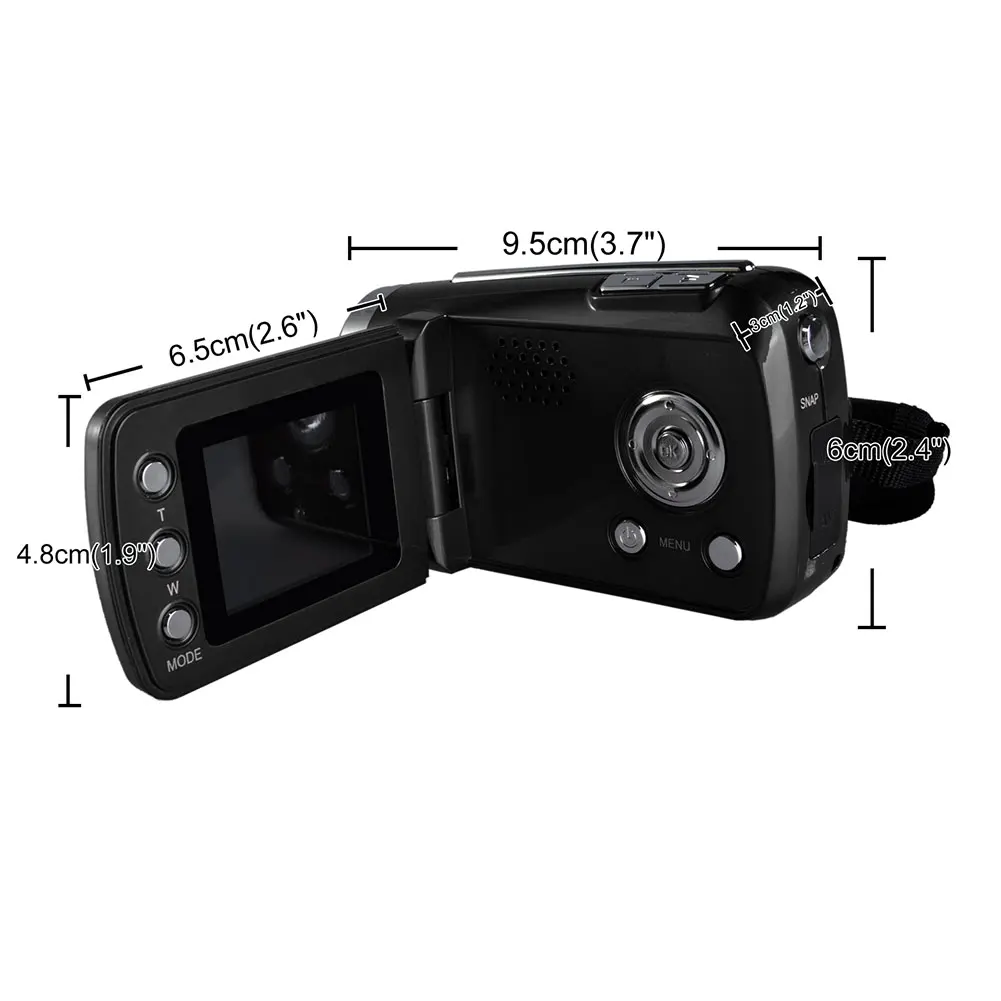 Бытовая цифровая видеокамера Mini Series ручной держатель с 4 цифровыми зумами и