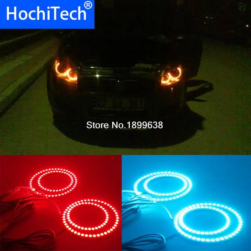 Для Fiat Linea RGB светодиодный комплект Фар halo angel eyes аксессуары для стайлинга