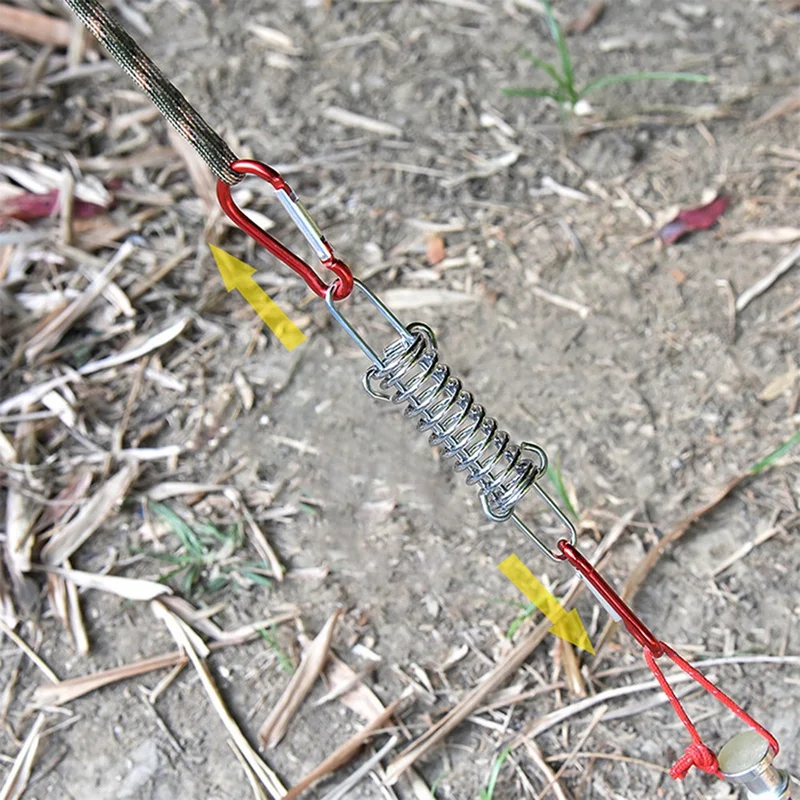 

Уличная застежка для палатки, стальная фиксированная Пряжка, пружинный эластичный крючок для кемпинга, походов