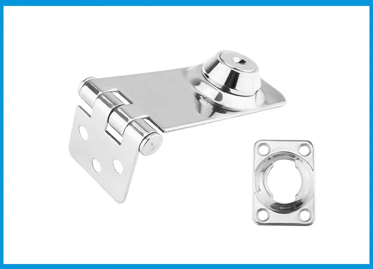 

2PCS Marine Boat Stainless Steel 304 Locking Hasp Safety Lock Hatch Cabinet Door Cabin Deck Locker Hatch Latch yacht accessories