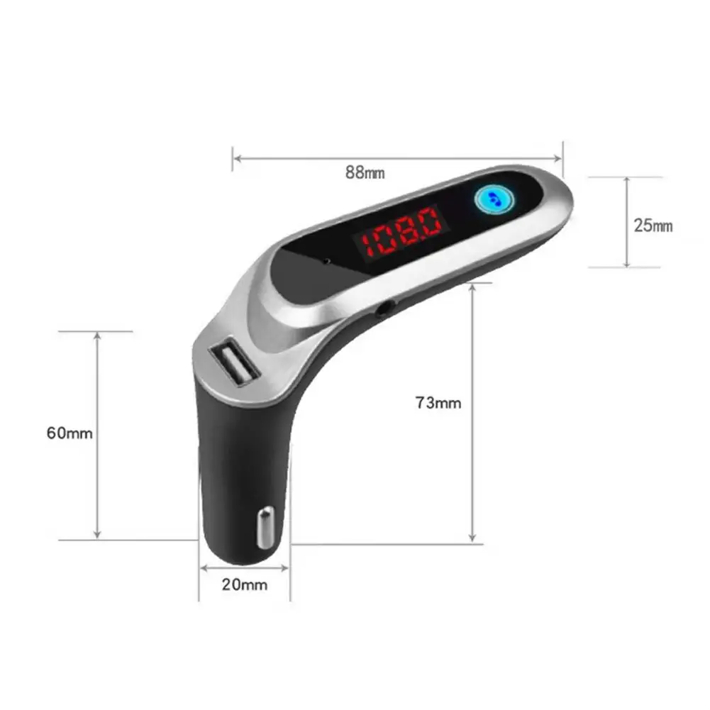 Автомобильный беспроводной Bluetooth-плеер S7 с FM-передатчиком и USB-зарядкой |