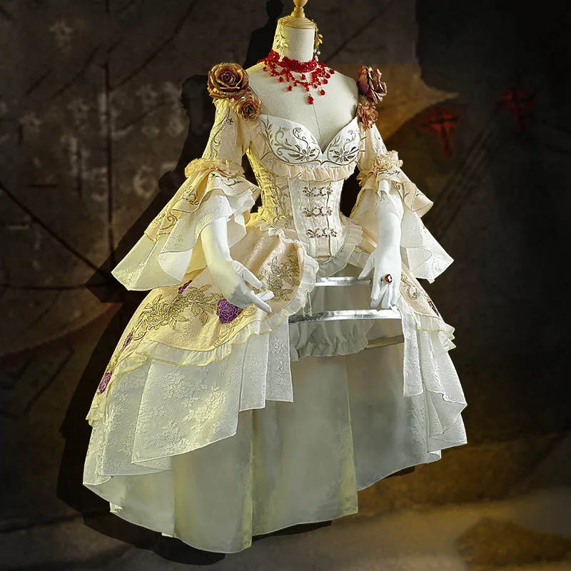 Аниме! Идентичность V Madame Red Blood Feast Marie Game Palace платье Элегантная униформа косплей