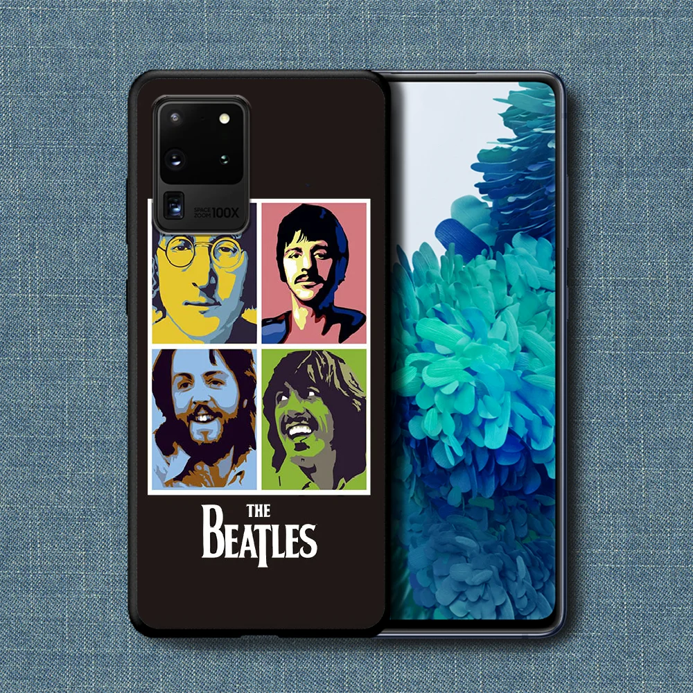 

The Beatle Rock Band Phone Case For Samsung Galaxy Note S 8 9 10 20 Plus E Lite Uitra black Shell Pretty Bumper Fashion Funda