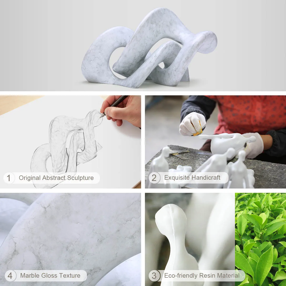 Скульптура долина абстрактная скульптура смолы декоративная Современная