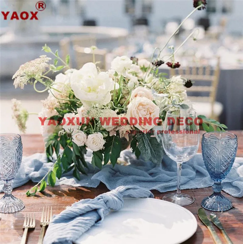 Оптовая цена рустикальная марлевая салфетка для стола многоразовые хлопковые