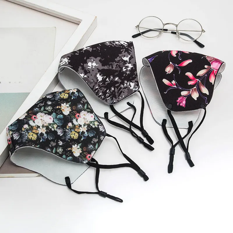 Ветрозащитная многоразовая маска для рта женская лица Повседневная блестящая с