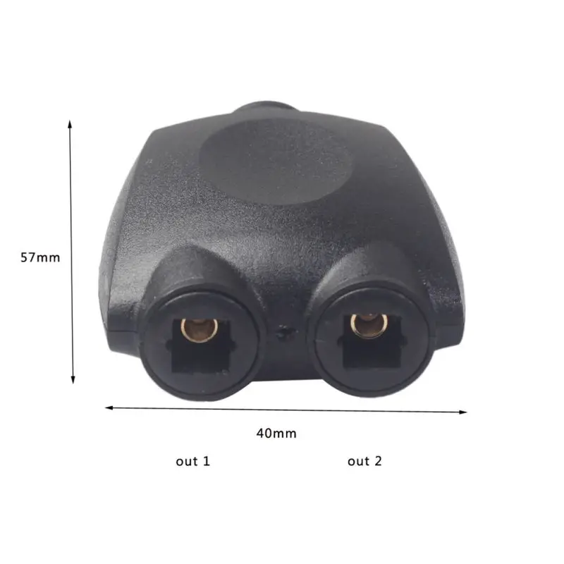 Оптический аудио сплиттер 1 вход 2 Выход Женский портативный Преобразователь ABS