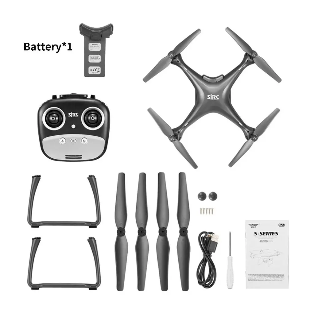 720 balck 1 B S70W 720P 1080P Интеллектуальный Gps автоматический Дрон фиксированная высота позиционирования автоматический возврат четыре оси - Цвет: 720 balck 1 B
