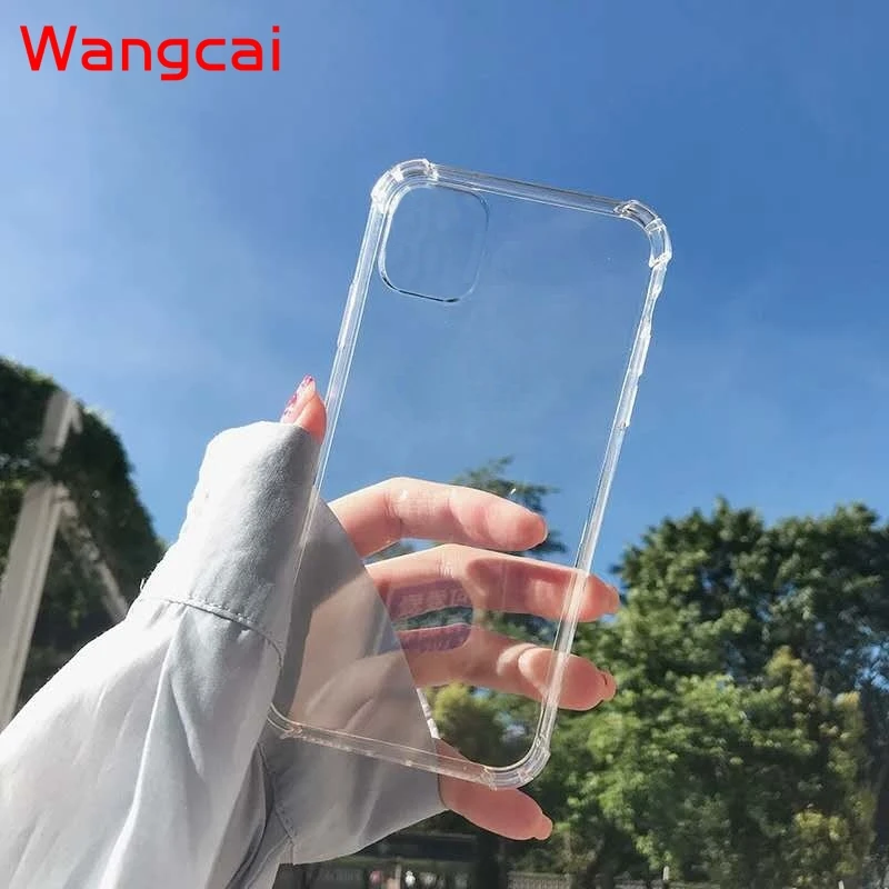 Airbag Transparent Case For Xiaomi Redmi Note 10 4G 10S 9 Pro 9T 5G Max K40 Pro K30S Mi 11 10T Pro Lite TPU Anti-fall Soft Cover