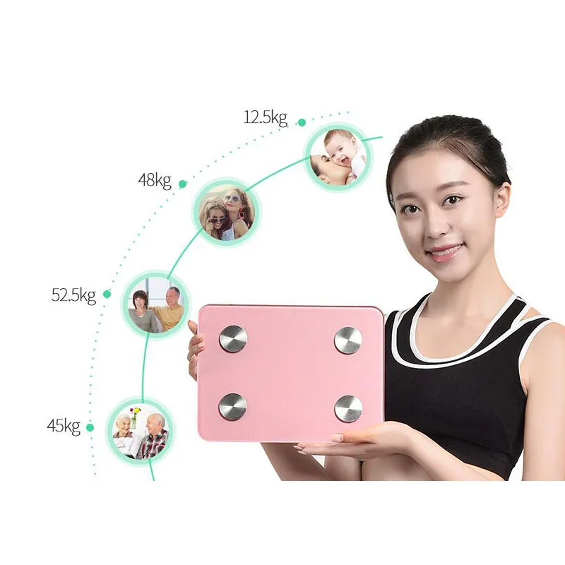 Bluetooth соединение тела Жир весы напольный вес ванной Интеллектуальный