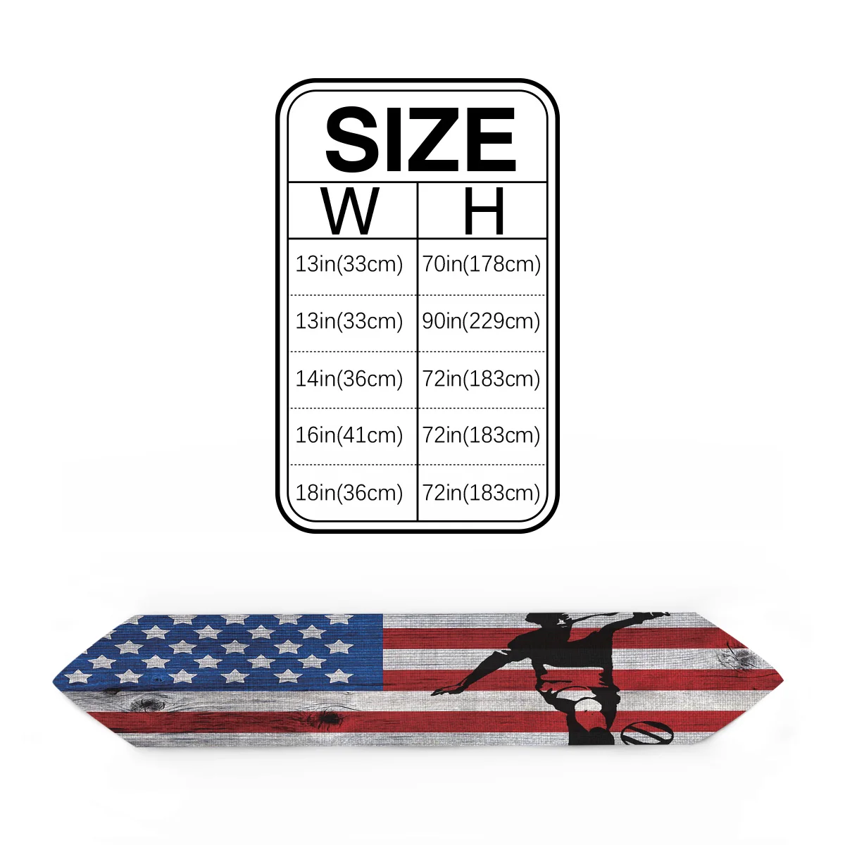 Настольная дорожка s Ретро деревянный американский флаг футболист современный