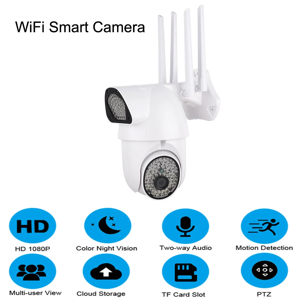 Новый домашний охранный камера ночного видения 2MP наружная внешняя Wifi 1080P HD